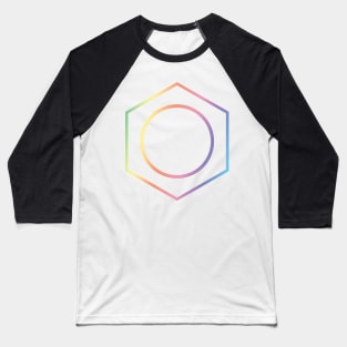 Benzene Ring Rainbow Baseball T-Shirt